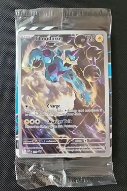 Pokemon Black Bolt TCG Thundurus SV209 Black Star ETB Promo Sealed ENGLISH - Image 1