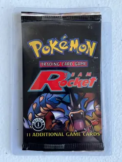 Pokemon Team Rocket 1st Edition Booster Pack GYARADOS ARTWORK SEALED - Image 1