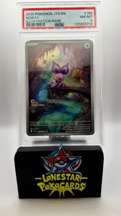 2025 POKEMON JTG EN-JOURNEY TOGETHER ILLUSTRATION RARE #169 NOIBAT PSA 8 #169 - Image 1
