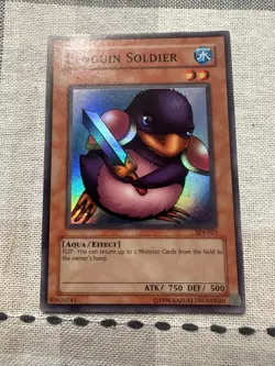 Yugioh Penguin Soldier SDJ-022 30 1996 (Details in Listing) - Image 1