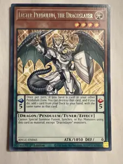 Yugioh Ancient Guardians ANGU-EN045 Luster Pendulum, the Dracoslayer Rare NM/M - Image 1