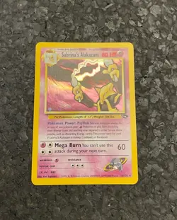 Sabrina's Alakazam 16/132 Gym Challenge 2000 Holo Pokemon Card TCG - Image 1