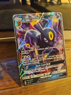 Pokemon Umbreon GX TCG Full Art Ultra Rare Holo Card #80 Sun and Moon - Image 2