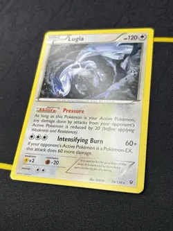 Lugia 78/124 - XY Fates Collide Non-Holo Rare Pokemon Card - LP/NM - Image 2