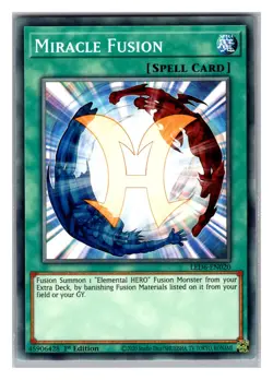 LED6-EN020 MIRACLE FUSION COMMON 1ST EDITION YuGiOh CARD - Image 1