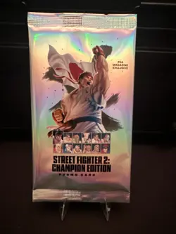 Street Fighter 2: Champion Edition Promo Card Pack (SEALED) PSA Magazine Promo - Image 1