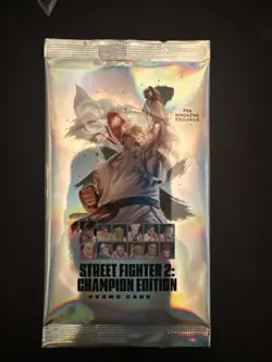 Street Fighter 2: Champion Edition Promo Card Pack (SEALED) PSA Magazine Promo - Image 4