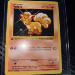 Pokemon TCG Vulpix Base Set, 1st Edition Common Card 68/102 - Image 1
