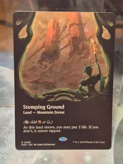 R 283 Stomping Ground Land BORDERLESS VIEWPORT Edge of Eternities MTG Card EOE - Image 1