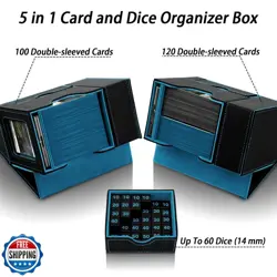 Stepane MTG Commander Deck Box, 5 in 1 Collectible Trading Card Storage Box, - Image 4