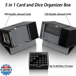 Stepane MTG Deck Box, Multi-functional 5 in 1 MTG Commander Deck Box, Card an - Image 4