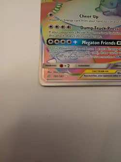 Eevee & Snorlax GX 191/181 Team Up Holo Hyper Rare (Secret) Pokemon Card - Image 2