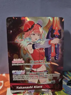 Hololive Kiara Takanashi OSR hBP01-006 OSR EN English Blooming Radiance Card - Image 1
