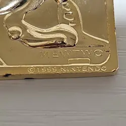 1999 Nintendo Gold Plated Mew Two Pokemon Card (BK collectible) - Image 2