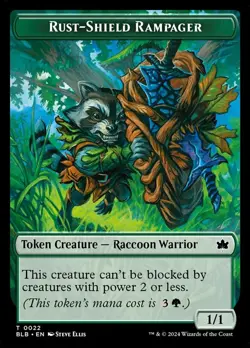 Rust-Shield Rampager Token, Bloomburrow, Lightly Played x 1 MTG - Image 1
