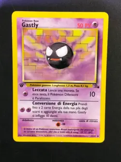Gastly 1 ED 33/62 Fossil Prima Edizione ITA - Carta Pokemon Italiano - Image 1
