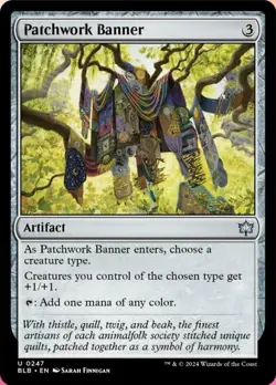 Patchwork Banner, Bloomburrow, Near Mint x 1 MTG - Image 1