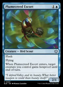 Plumecreed Escort, Bloomburrow, Near Mint x 1 MTG - Image 1