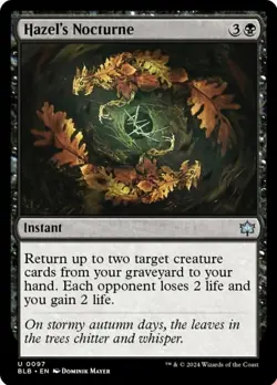 Hazel's Nocturne - Foil, Bloomburrow, Near Mint x 1 MTG - Image 1