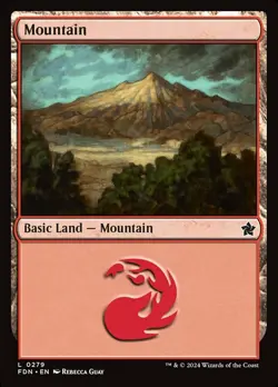 Mountain (0279), Foundations, Near Mint x 1 MTG - Image 1