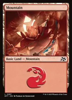 Mountain (0287), Aetherdrift, Near Mint x 1 MTG - Image 1
