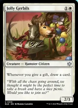 Jolly Gerbils - Foil, Bloomburrow, Near Mint x 1 MTG - Image 1