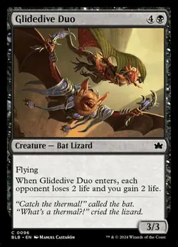 Glidedive Duo - Foil, Bloomburrow, Near Mint x 1 MTG - Image 1