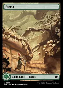 Forest (0279) - Foil, Bloomburrow, Near Mint x 1 MTG - Image 1