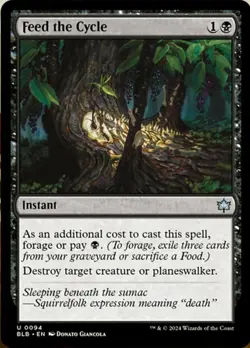 Feed the Cycle - Foil, Bloomburrow, Near Mint x 1 MTG - Image 1