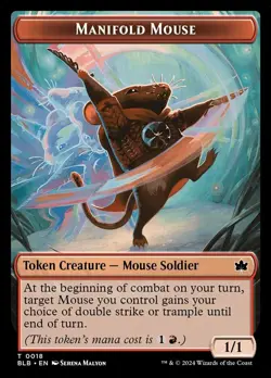Manifold Mouse Token, Bloomburrow, Lightly Played x 1 MTG - Image 1