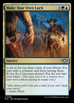 Make Your Own Luck - Foil, Outlaws of Thunder Junction, Near Mint x 1 MTG - Image 1