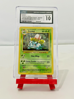 CGC 10 GEM MINT Ivysaur 002/034 TCG Classic CLV Holo Pokemon Card - Image 1