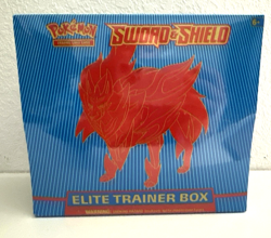 Pokemon Sword and Shield Base Set ETB Elite Trainer Box - Factory Sealed 820650104459 - Image 1