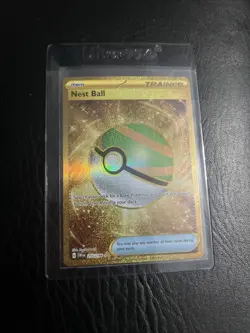 Pokemon Tcg - Nest Ball 255/198 Ultra Rare Trainer Item Full-art Holo - Image 1