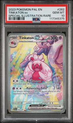 2023 POKEMON PAL EN-PALDEA EVOLVED SPECIAL ILLUSTRATION RARE TINKATON EX PSA 10 - Image 1
