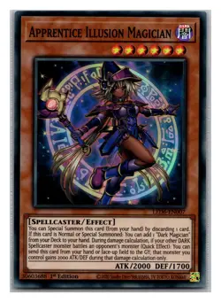 Yugioh Apprentice Illusion Magician LED6-EN007 Super Rare 1st Ed NM - Image 1