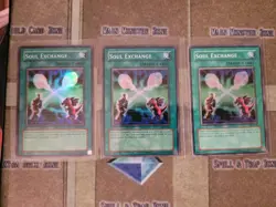 YUGIOH 3X SOUL EXCHANGE SDY-041 SUPER UNLIMITED ED LP 1996 - Image 1