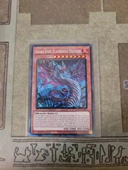 YUGIOH SNAKE-EYES FLAMBERGE DRAGON RA03-EN033 COLLECTORS RARE 1ST ED NM - Image 1