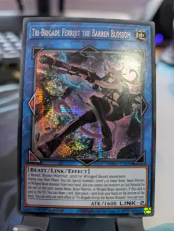 YuGiOh! Tri-Brigade Ferrijit The Barren Blossom MP21-EN196 Secret Rare 1st Ed - Image 1