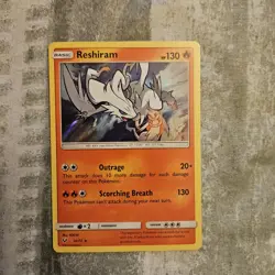 Pokemon Card TCG Reshiram Shining Legends 14/73 Holo Rare 2017 NM MEAR MINT - Image 1