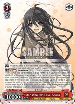 Weiss Schwarz One Who Has Love Shana Dengeki Bunko GSS/WS02-E077 RR Card TCG ENG - Image 1