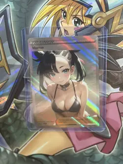 Pokemon Marnie Anime Waifu Custom DIY Trainer Art Sexy Pokemon card - Image 1