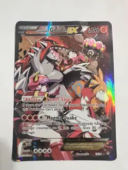 Team Magma's Groudon EX 15/34 Double Crisis Holo Pokemon Card - Image 1
