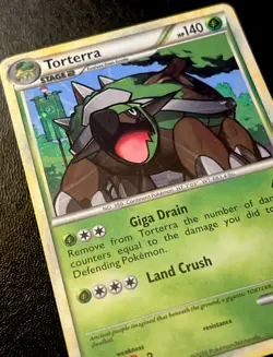 Torterra 10/95 LP Holo Rare Heart Gold Soul Silver HGSS Unleashed Pokemon Card! - Image 1