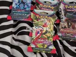 1 SEALED 10 Card Pack Pokemon Scarlet & Violet Paldea Evolved Temporal Forces - Image 2
