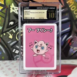 2019 CGC PRISTINE 10 Jigglypuff Pokemon Japanese Old Maid Playing Card (126) - Image 1