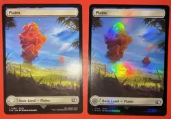 MTG, MAGIC: 2X PLAY SET, FIN, PLAINS, 0294 - NM - REGULAR & FOIL FINISH - Image 1