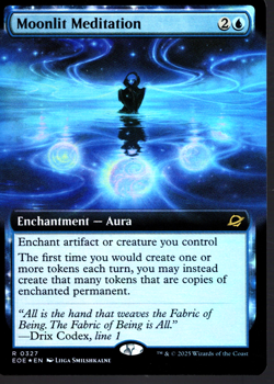 Moonlit Meditation Extended Art FOIL MTG Edge of Eternities NM/M #327 - Image 1
