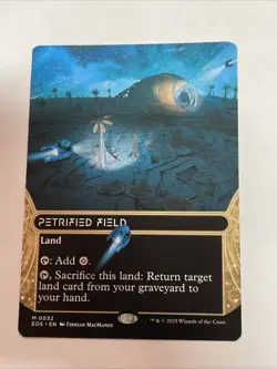 Petrified Field (032) (Borderless) NM MTG Stellar Sights Mythic - Image 1
