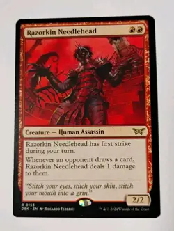 Razorkin Needlehead MTG, Duskmourn: House of Horror, NM, Rare - Image 1